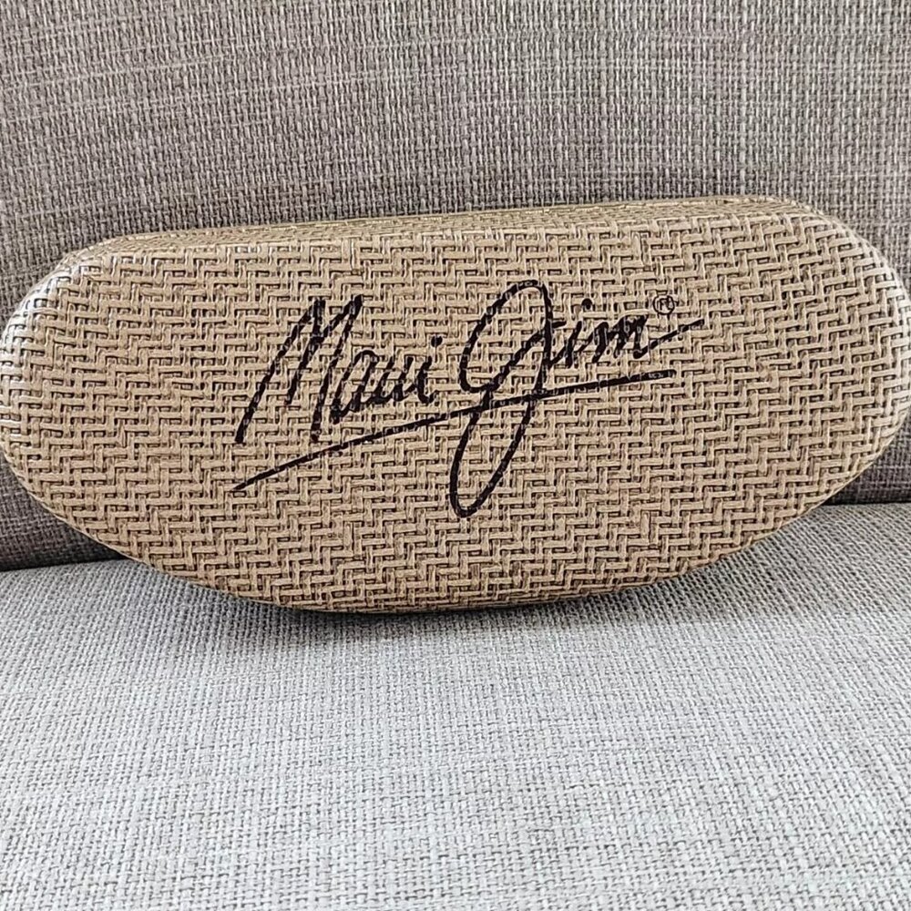 Maui Jim Glasses Case Hard Case for Eyewear Sunglasses Tan Case only